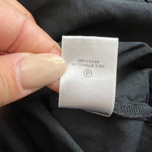 A.L.C. Jessie Poplin Stretch Linen Blend Puff Sleeve Mini Dress 10 Black Cottage - Picture 13 of 16